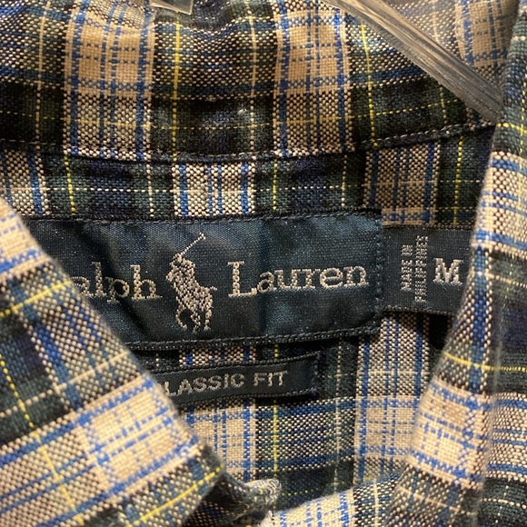 Polo Ralph Lauren Plaid Shirt Medium - Picture 3 of 7